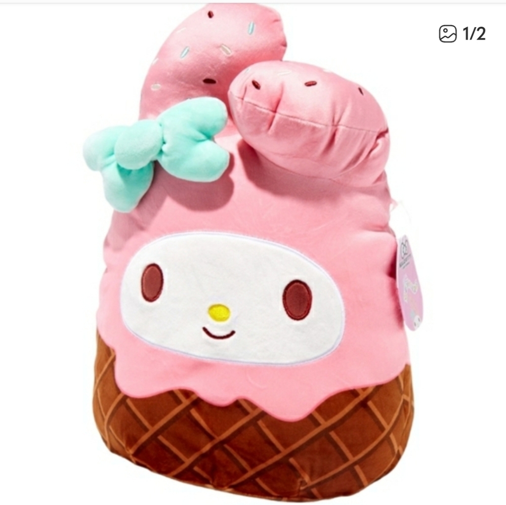Kids Hello Kitty My Melody 12" Squishmallow Plush NEW WITH TAGS